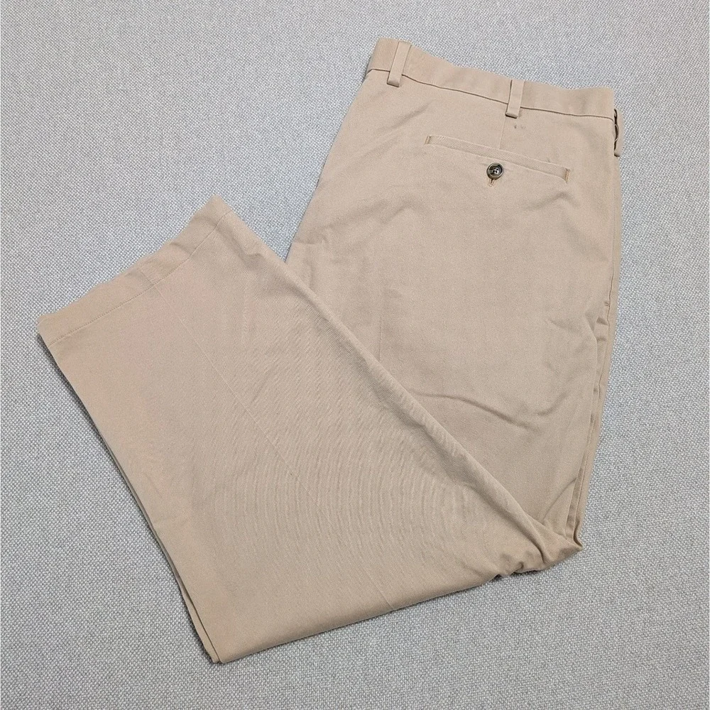 Brooks Brothers Men's Khaki Advantage Chino Pants Regular 42x30 Cotton Stretch